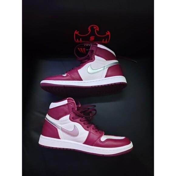 Men\'s Size 8 Jordan 1 Retro High OG Bordeaux 555088-611 Pre-owned No Box main image 8